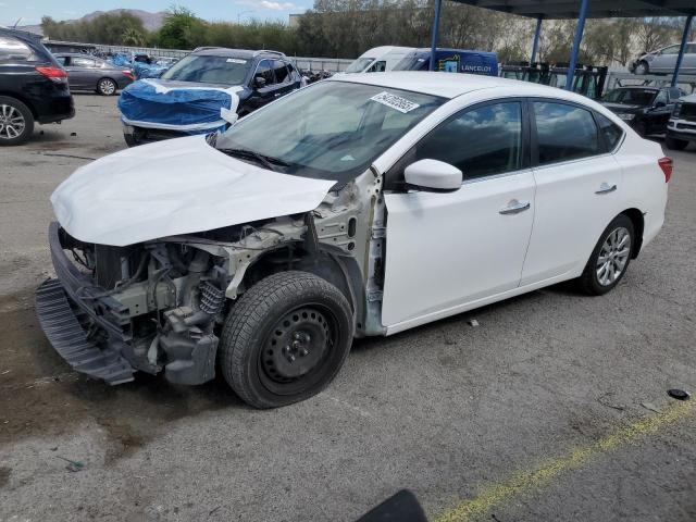 NISSAN SENTRA S 2017 white  gas 3N1AB7AP2HY262500 photo #1