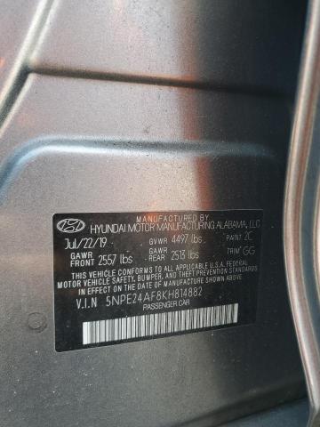 2019 HYUNDAI SONATA SE 5NPE24AF8KH814882