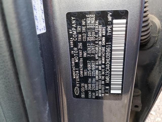 2017 HYUNDAI TUCSON LIM - KM8J3CA40HU389611