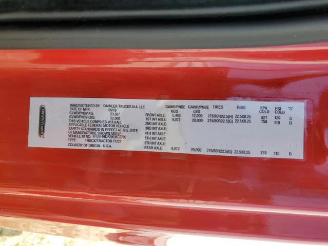 2019 FREIGHTLINER CASCADIA 1 #3152287782