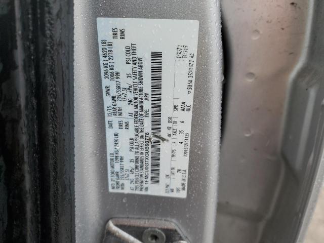2016 FORD ESCAPE SE - 1FMCU0G7XGUB90778
