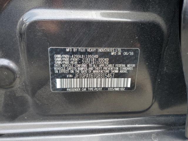 2016 SUBARU IMPREZA SP JF1GPAY67G8315467