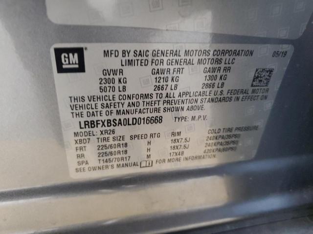 2020 BUICK ENVISION P - LRBFXBSA0LD016668