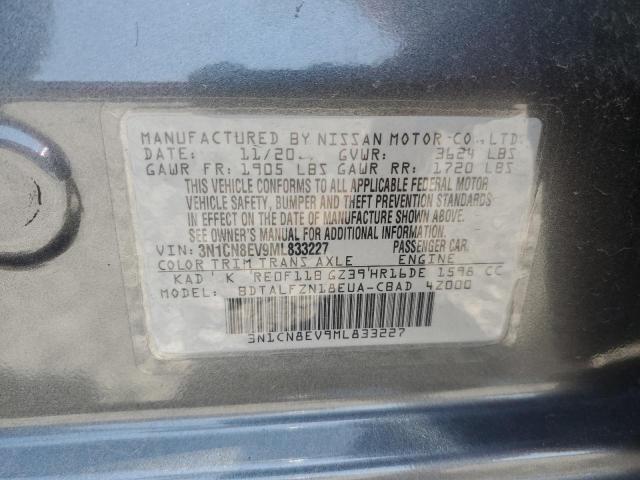2021 NISSAN VERSA SV - 3N1CN8EV9ML833227