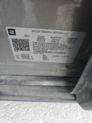 2018 CHEVROLET TRAVERSE L - 1GNERHKWXJJ116921