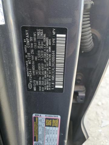 2019 HYUNDAI TUCSON LIM - KM8J3CAL0KU986644