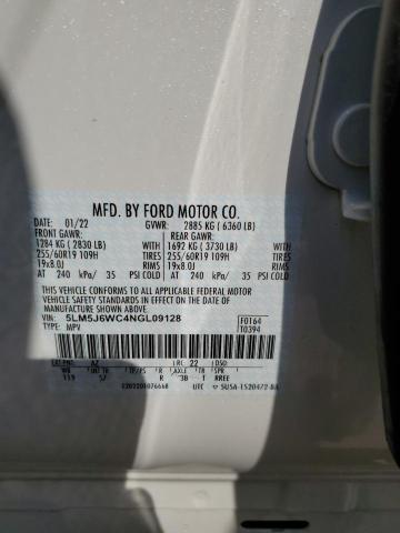 2022 LINCOLN AVIATOR 5LM5J6WC4NGL09128