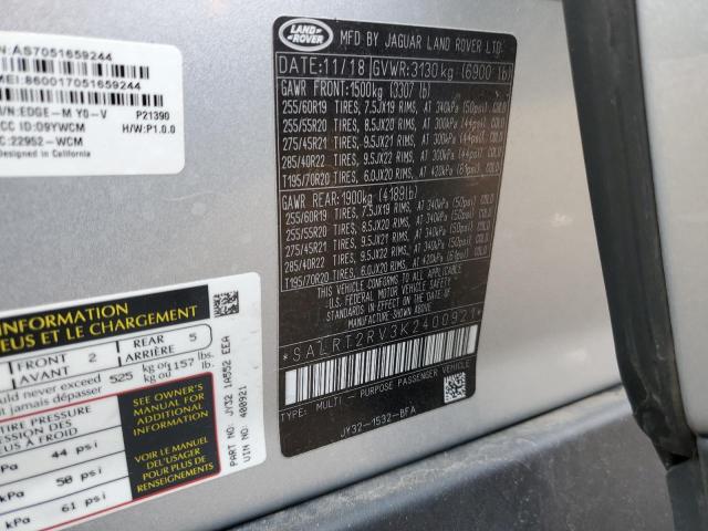 2019 LAND ROVER DISCOVERY - SALRT2RV3K2400921