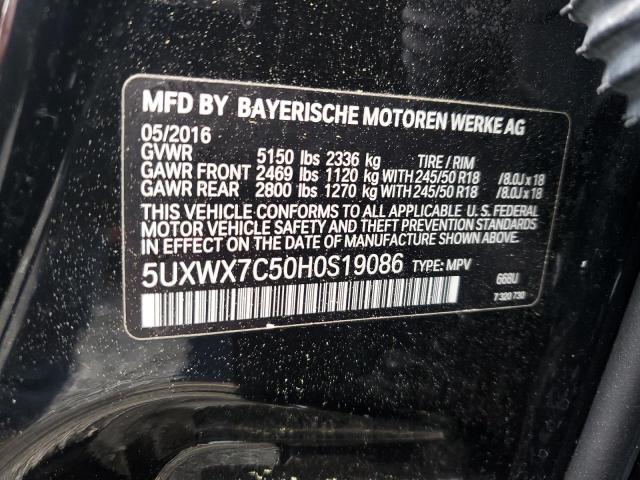 2017 BMW X3 XDRIVE3 - 5UXWX7C50H0S19086