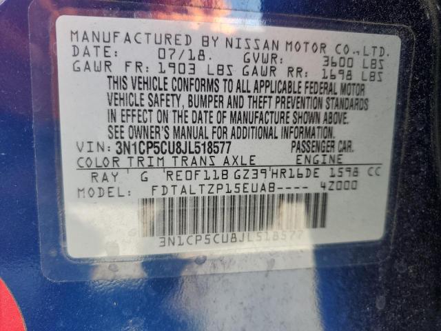 2018 NISSAN KICKS S - 3N1CP5CU8JL518577