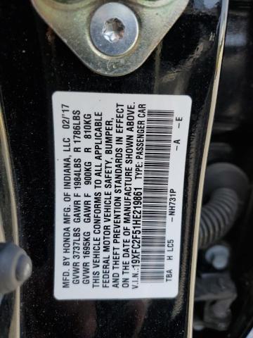 2017 HONDA CIVIC LX - 19XFC2F51HE219861