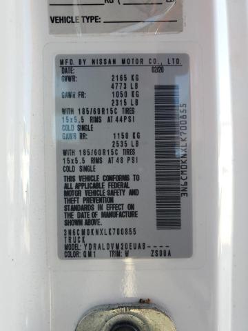 2020 NISSAN NV200 2.5S 3N6CM0KNXLK700855