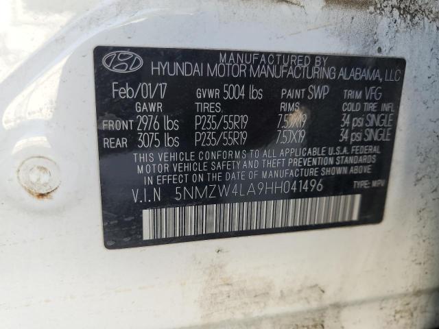 2017 HYUNDAI SANTA FE S - 5NMZW4LA9HH041496