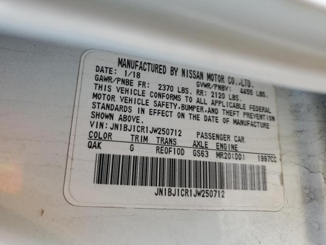 2018 NISSAN ROGUE SPT JN1BJ1CR1JW250712