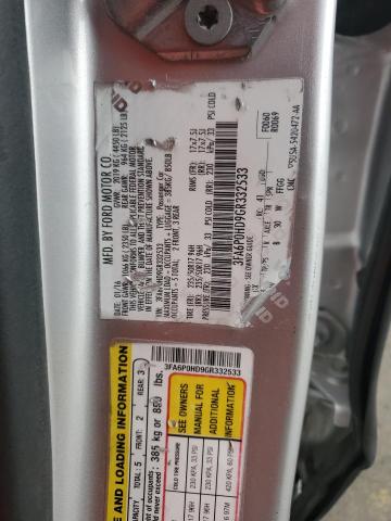2016 FORD FUSION SE - 3FA6P0HD9GR332533