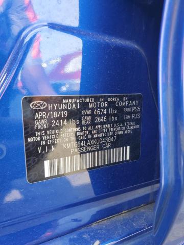 2019 GENESIS G70 ADVANC KMTG64LAXKU043847