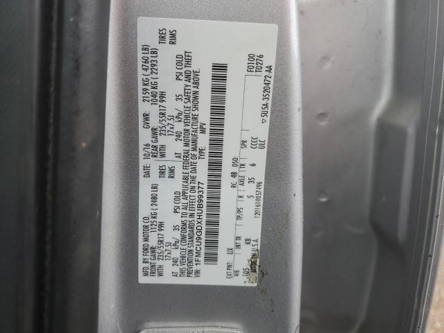 2017 FORD ESCAPE SE - 1FMCU9GDXHUB99377