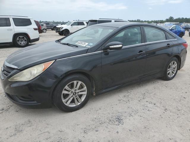 HYUNDAI SONATA GLS 2014 black sedan 4d gas 5NPEB4ACXEH823108 photo #1