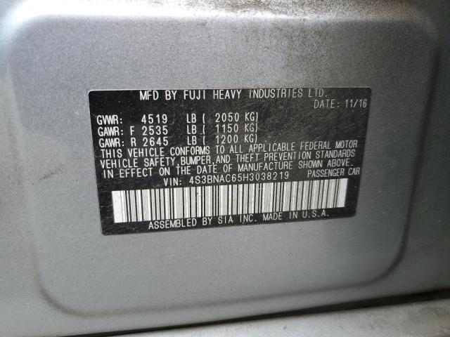 2017 SUBARU LEGACY 2.5 - 4S3BNAC65H3038219