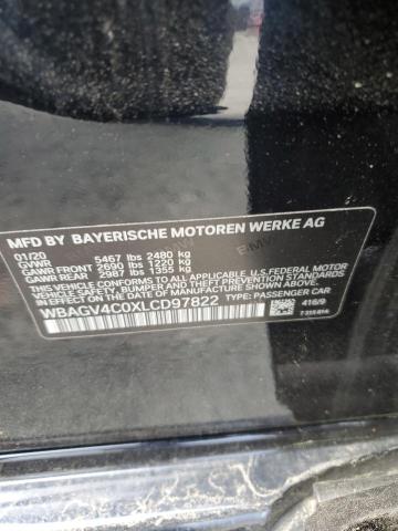 2020 BMW 840XI WBAGV4C0XLCD97822