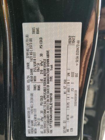 2024 FORD RANGER LAR 1FTER4KH0RLE10010