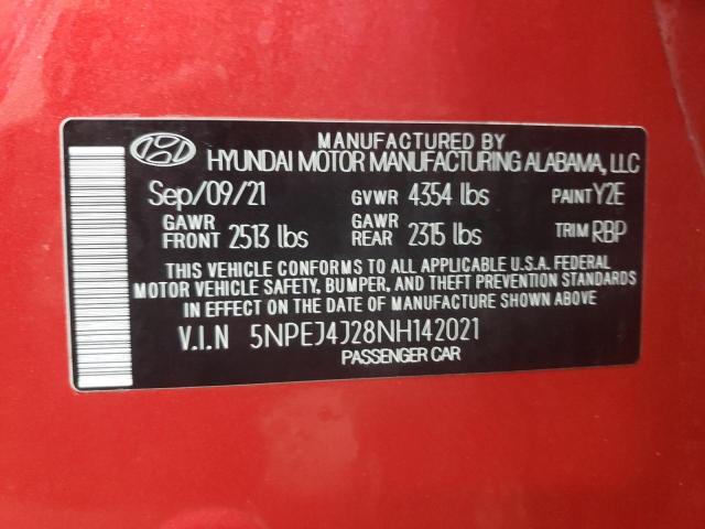 2022 HYUNDAI SONATA SEL - 5NPEJ4J28NH142021
