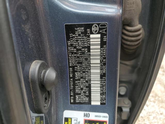 2015 TOYOTA COROLLA L - 2T1BURHE4FC408078