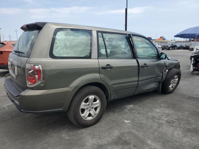HONDA PILOT LX 2007 green  gas 5FNYF28167B035289 photo #4
