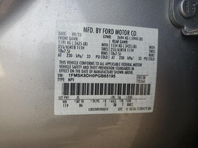 2023 FORD EXPLORER X - 1FMSK8DH0PGB85195