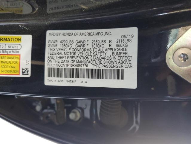 2019 HONDA ACCORD LX - 1HGCV1F10KA097770