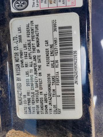 2019 NISSAN 370Z BASE JN1AZ4EH9KM420936