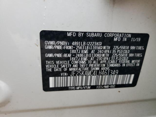 2020 SUBARU FORESTER S JF2SKAMC4LH461349