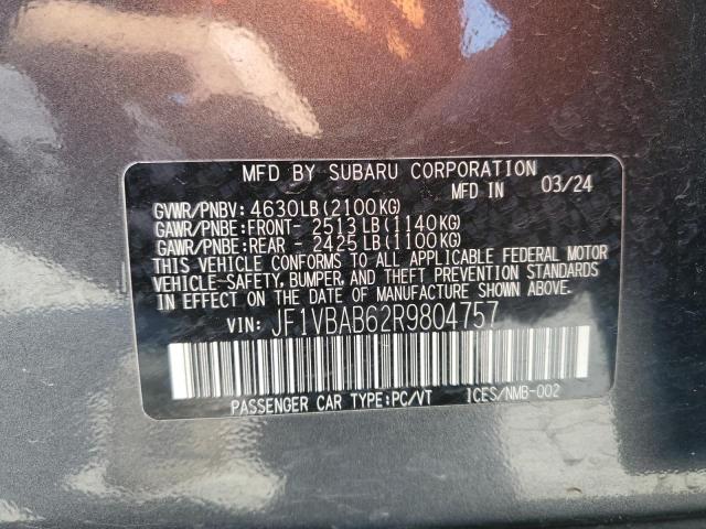 2024 SUBARU WRX JF1VBAB62R9804757