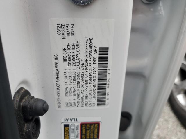 2021 HONDA CR-V EX - 5J6RW2H51ML017499