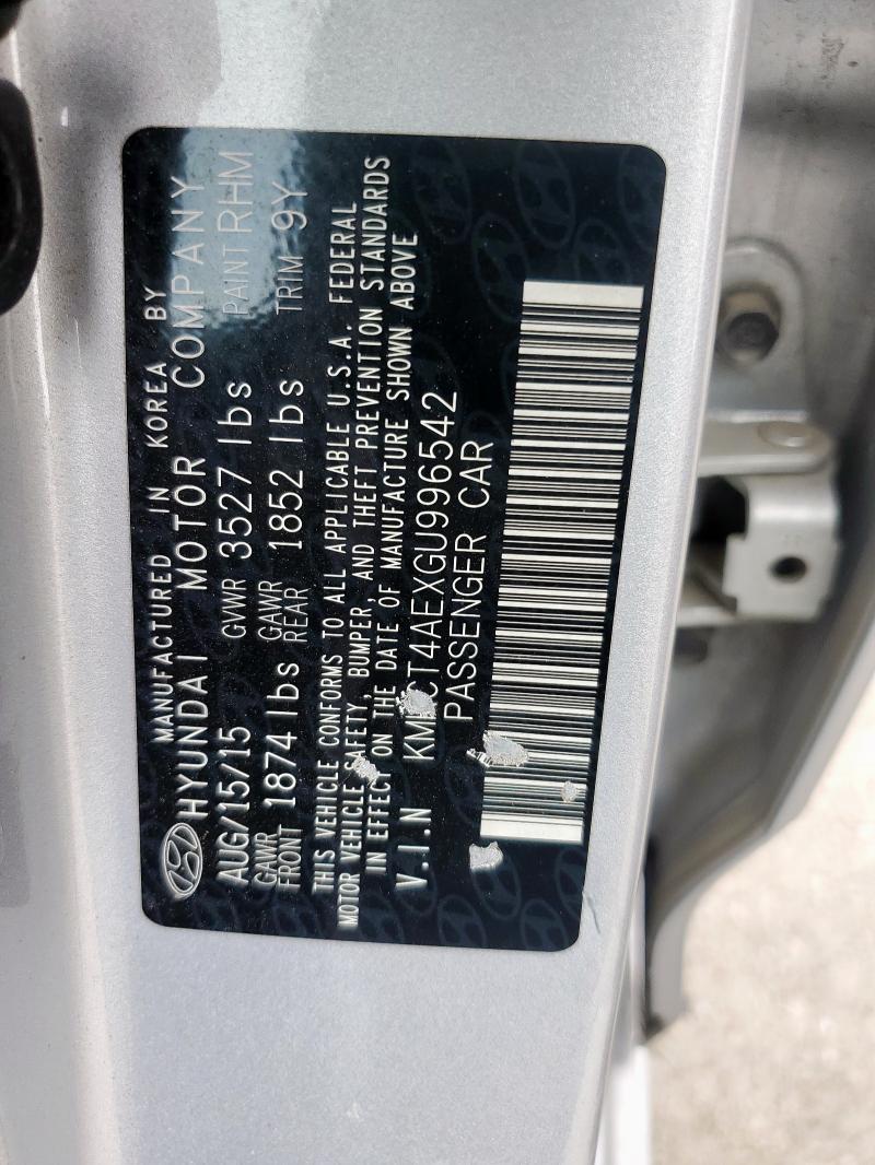 2016 HYUNDAI ACCENT SE - KMHCT4AEXGU996542