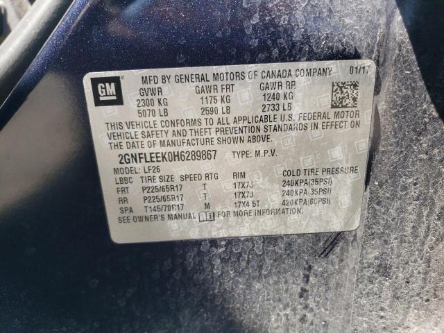 2017 CHEVROLET EQUINOX LS - 2GNFLEEK0H6289867
