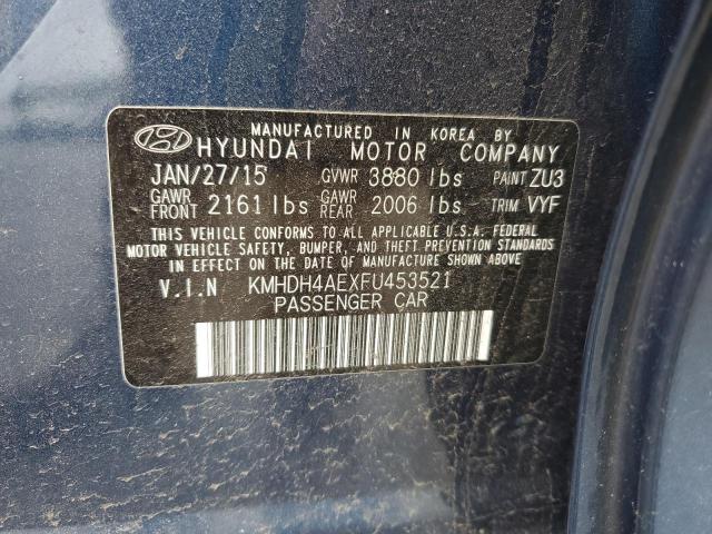 2015 HYUNDAI ELANTRA SE - KMHDH4AEXFU453521