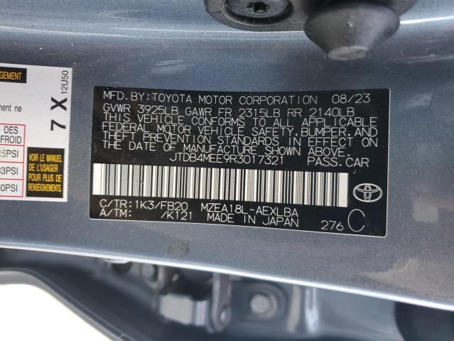 2024 TOYOTA COROLLA LE - JTDB4MEE9R3017321