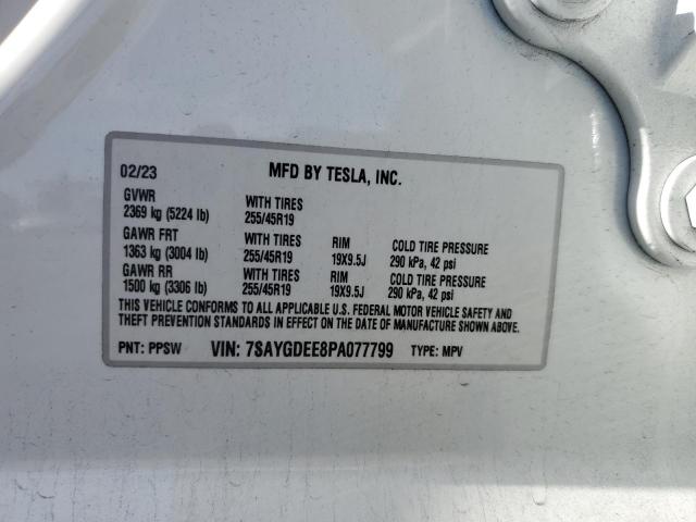 2023 TESLA MODEL Y - 7SAYGDEE8PA077799