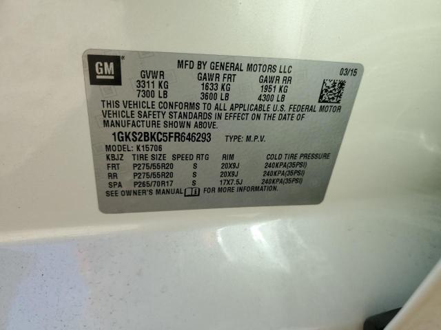 2015 GMC YUKON SLT 1GKS2BKC5FR646293