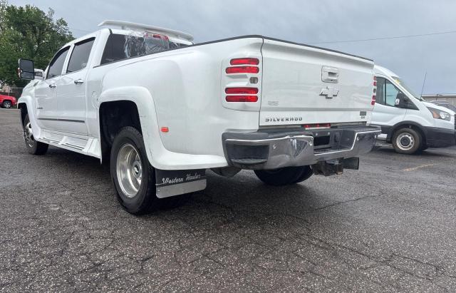 CHEVROLET SILVERADO 2015 white crew pic diesel 1GC4C0C81FF538934 photo #4