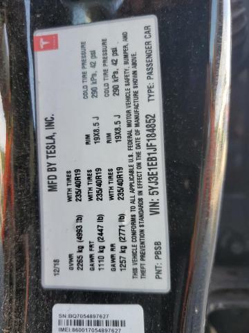 2018 TESLA MODEL 3 - 5YJ3E1EB1JF184852