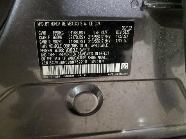 2022 HONDA HR-V EX - 3CZRU6H58NM752218