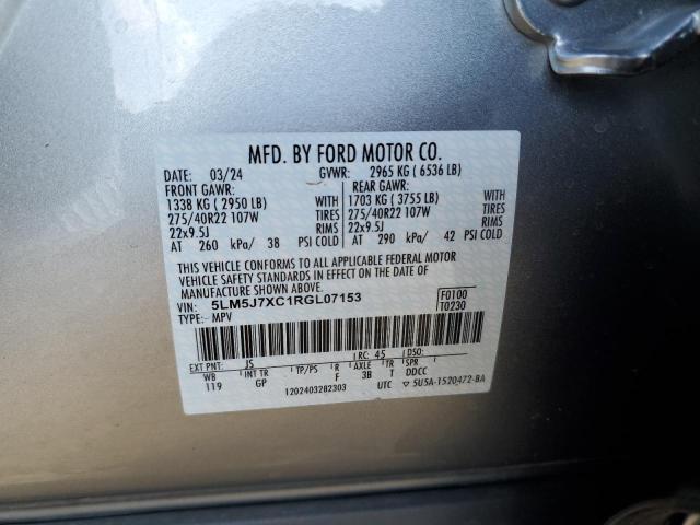 2024 LINCOLN AVIATOR RE - 5LM5J7XC1RGL07153