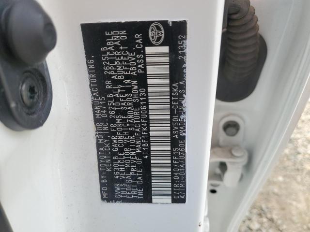 2015 TOYOTA CAMRY LE 4T1BF1FK4FU061130