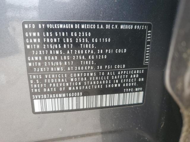 2021 VOLKSWAGEN TIGUAN SE 3VV3B7AX6MM160089