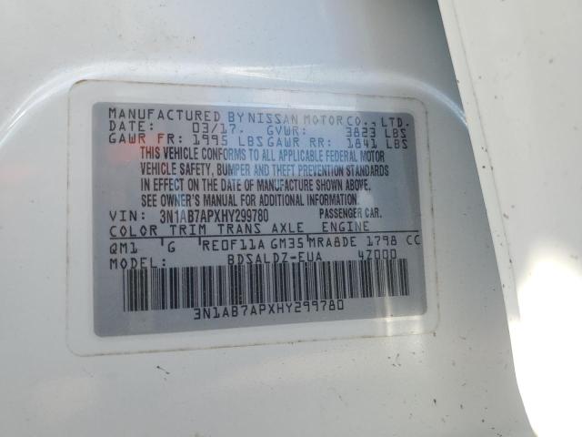 2017 NISSAN SENTRA S - 3N1AB7APXHY299780