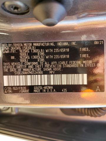 2021 TOYOTA HIGHLANDER - 5TDCZRAH7MS534966