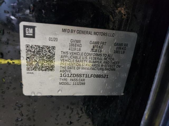 2020 CHEVROLET MALIBU LT - 1G1ZD5ST1LF088521