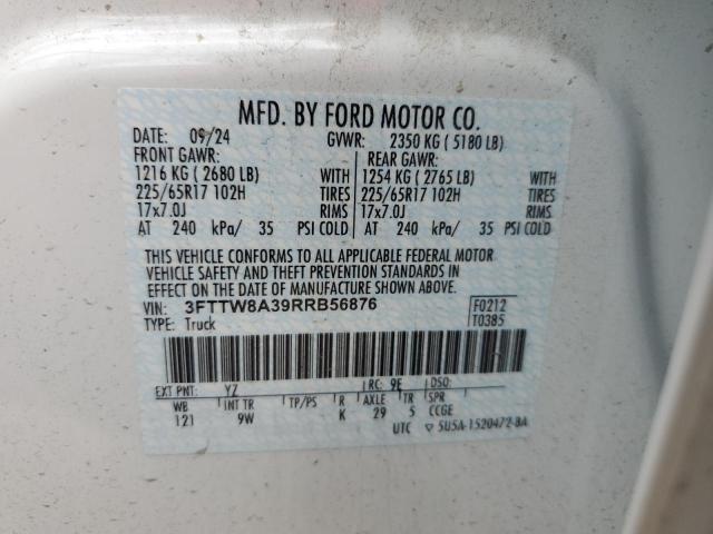2024 FORD MAVERICK X - 3FTTW8A39RRB56876